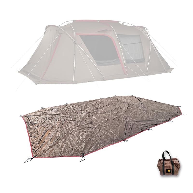 MECH CAMP グランドシート テントアクセサリ テントシート 防水シート フットプリント ハトメつき 収納袋付き アウトドア キャンプ テント本体は含まれません スノーピーク ランドロック 全面用