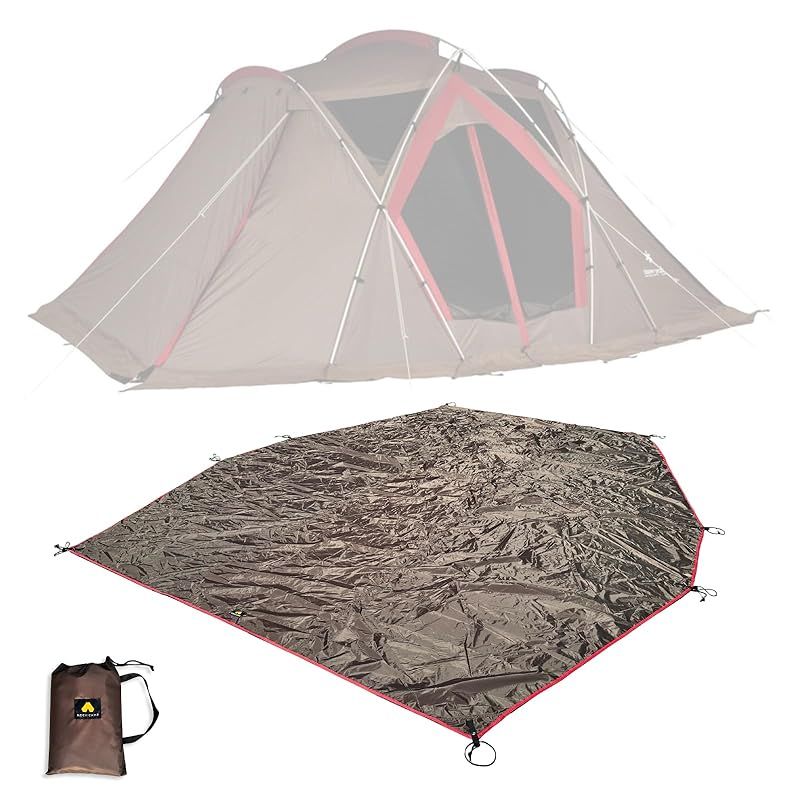 MECH CAMP グランドシート テントアクセサリ テントシート 防水シート フットプリント ハトメつき 収納袋付き アウトドア キャンプ テント本体は含まれません スノーピーク リビングシェル 全面用