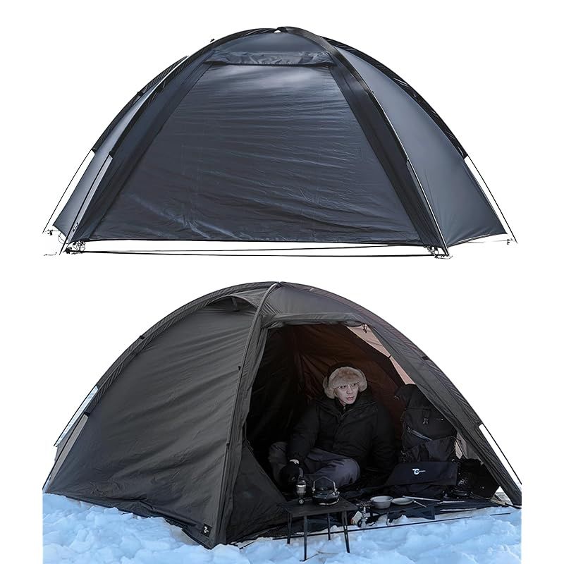 TOKYO CRAFTS ナイトローバー 軽量 インナーテント付き コンパクト 1人用 2人用 登山 バイク 山岳テント ソロ デュオ グレー インナーテント付属