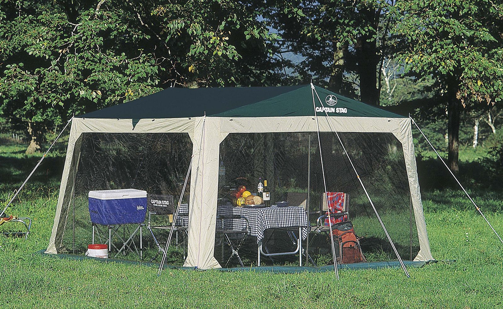 キャンプ用品 STAG テント タープ プレーナメッシュ キャプテンスタッグ CAPTAIN タープ セット 虫よけM-3154