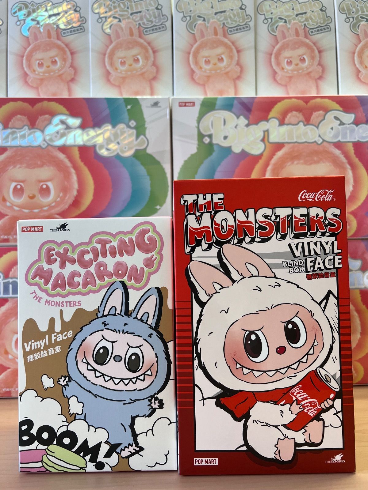 シークレット3点Vinyl Faceラブブマカロンエナジーコカコーラポップマート ⭐️【正規品・新品未開封】ラブブ マカロン コカコーラ POP MART THE