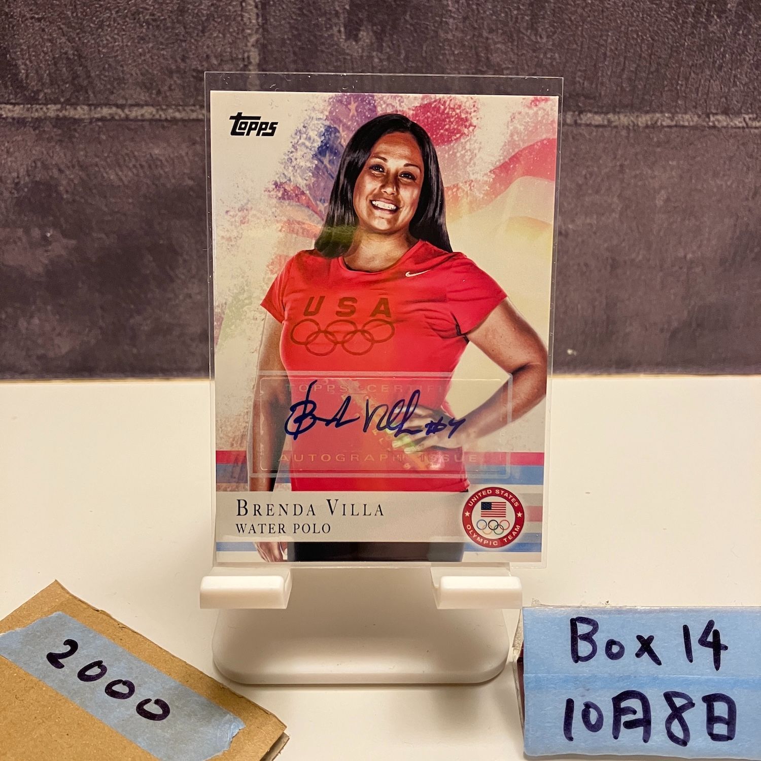 2012 Topps Brenda Villa 直筆サインカード Team USA Water Polo Olympic Team Card カード