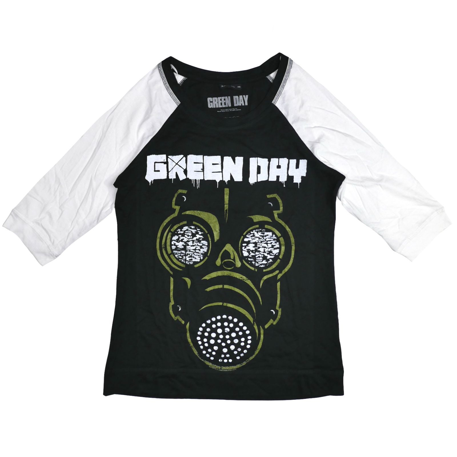 グリーンデイ　七分丈ラグランシャツ　サイズL ヴィンテージ レディースM】新品 GREEN DAY グリーンデイ 七分袖 ラグラン Tシャツ