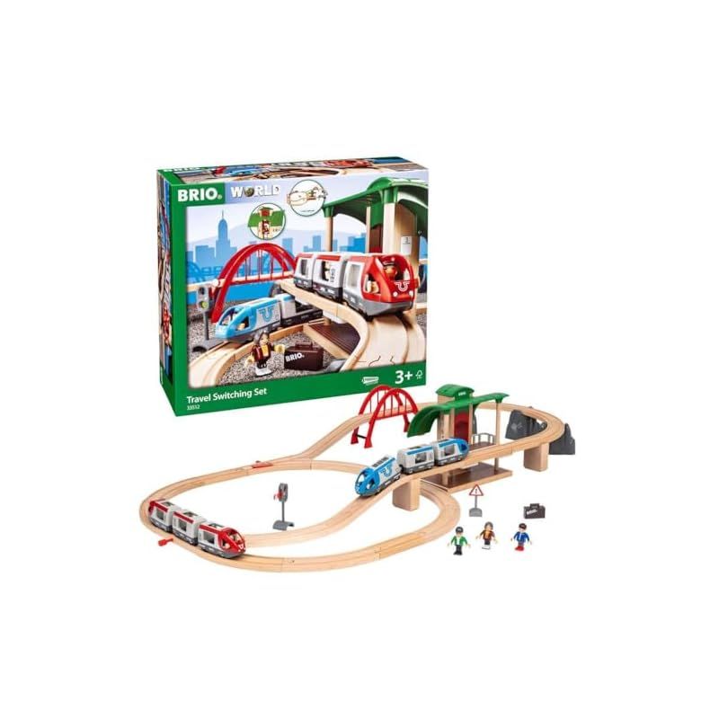 BRIO ブリオ トラベルレールセット 全42ピース 33512 対象年齢 3歳 おもちゃ 玩具 木製おもちゃ 木製レール レールセット プレゼント 0
