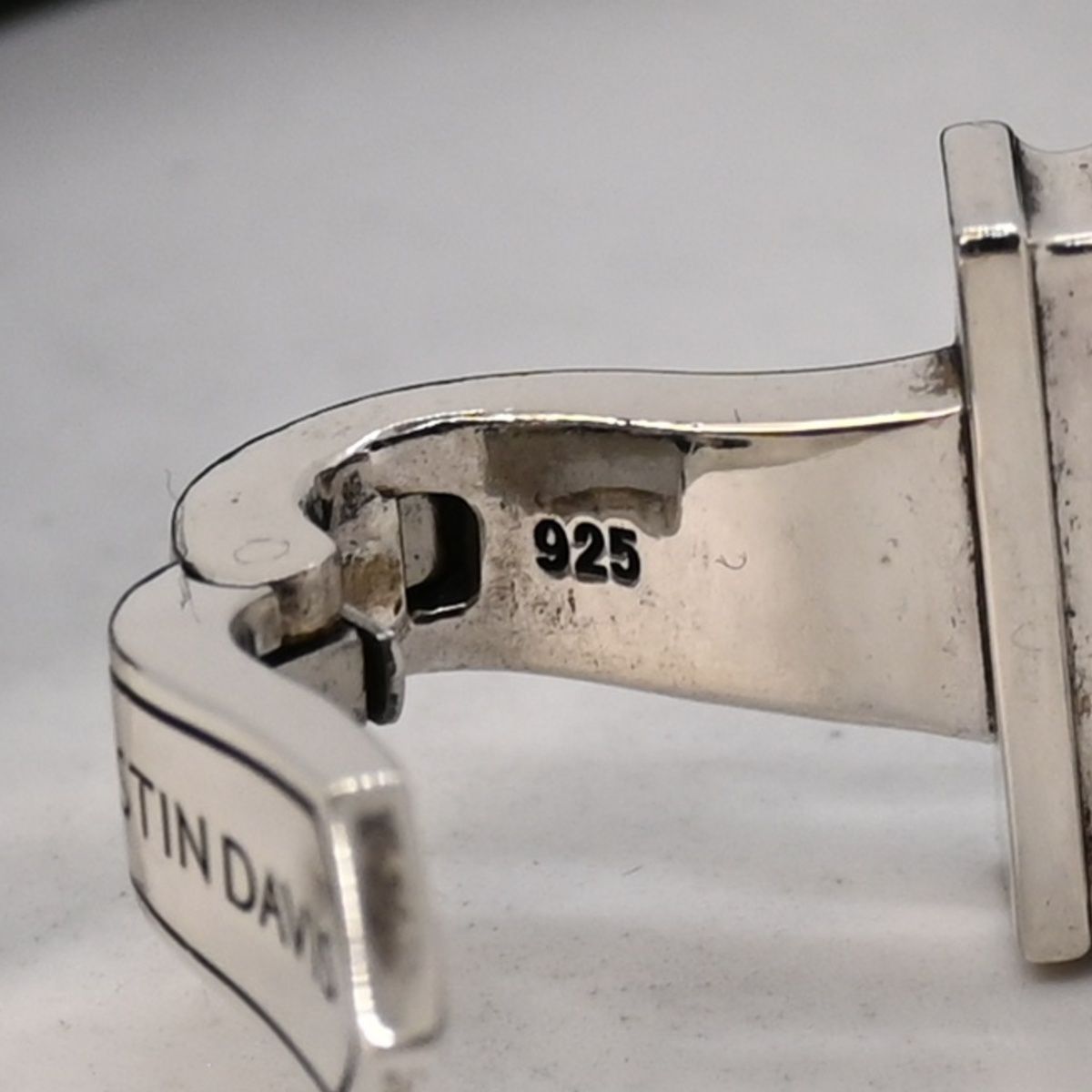 JUSTIN DAVIS CHARLESシルバー925ブレスレット　新品 JUSTIN DAVIS VARIOUS シルバー925 レザー 腕周り16cm ブレスレット