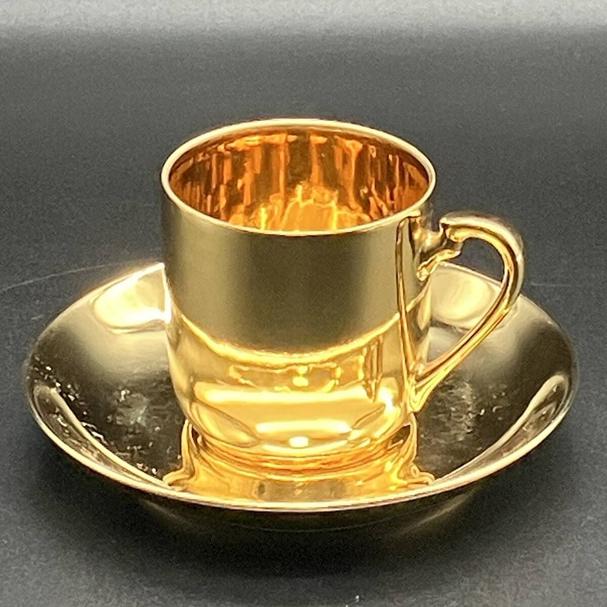 オールドノリタケ 金彩湖畔風景図 六角形ヘキサゴン キャビネット