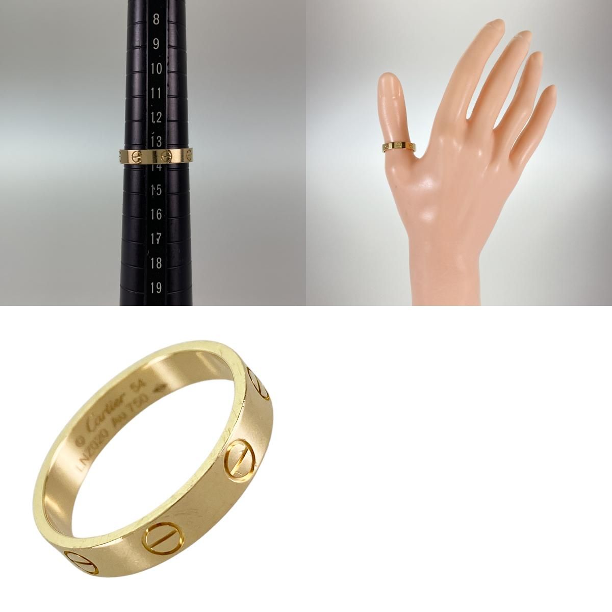 カルティエ ミニラブリング 13号 YG ダイヤ 13 53 K18YG 楽天市場】カルティエ ミニラブリング ダイヤの通販