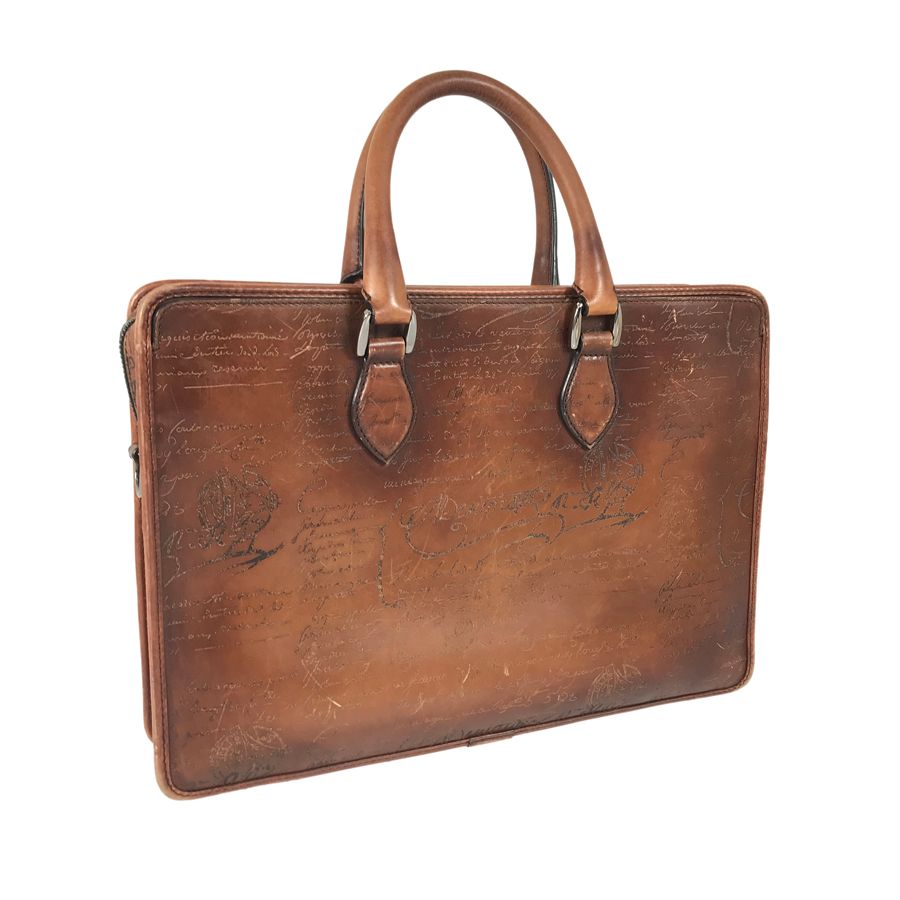 ベルルッティ Berluti カリグラフィ レザー ブリーフケース te