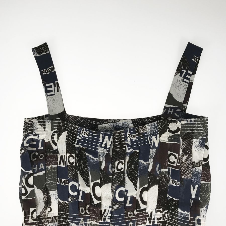  シャネル CHANEL P 63200 V 48706 レディース ワンピース st ノースリーブ ひざ丈ワンピース