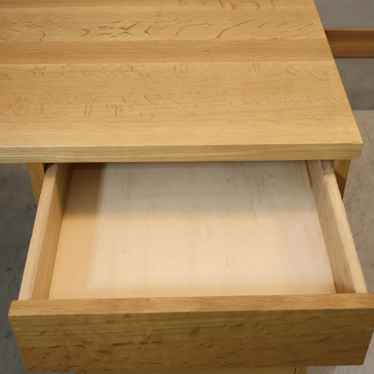 飛騨産業】キツツキ 学習机 デスク ブックシェルフ付き 飛騨産業