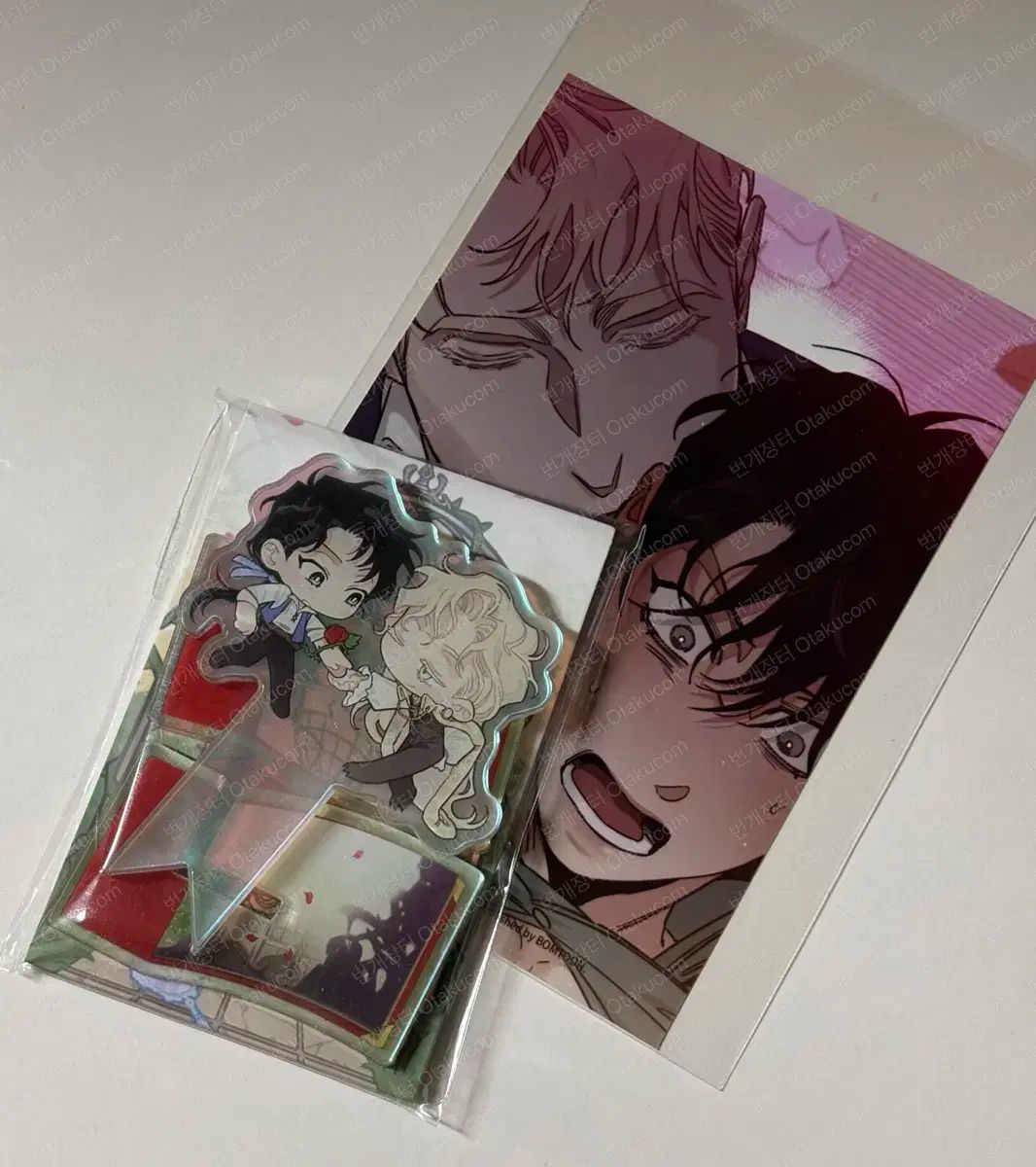 25 BOMTOONポップアップ バラとシャンパン プリント写真 ポップアップBOOK アクリル