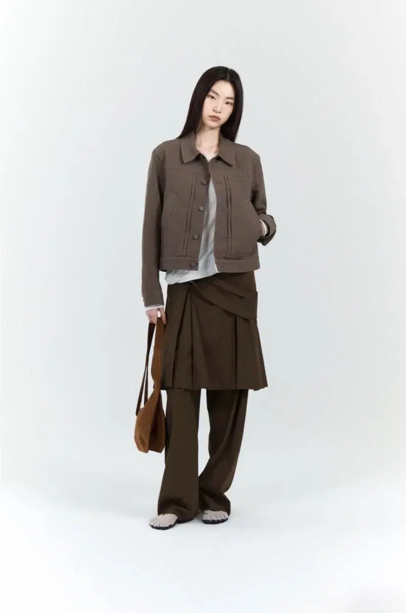 NOUVMAREE レイヤード スカート パンツ s