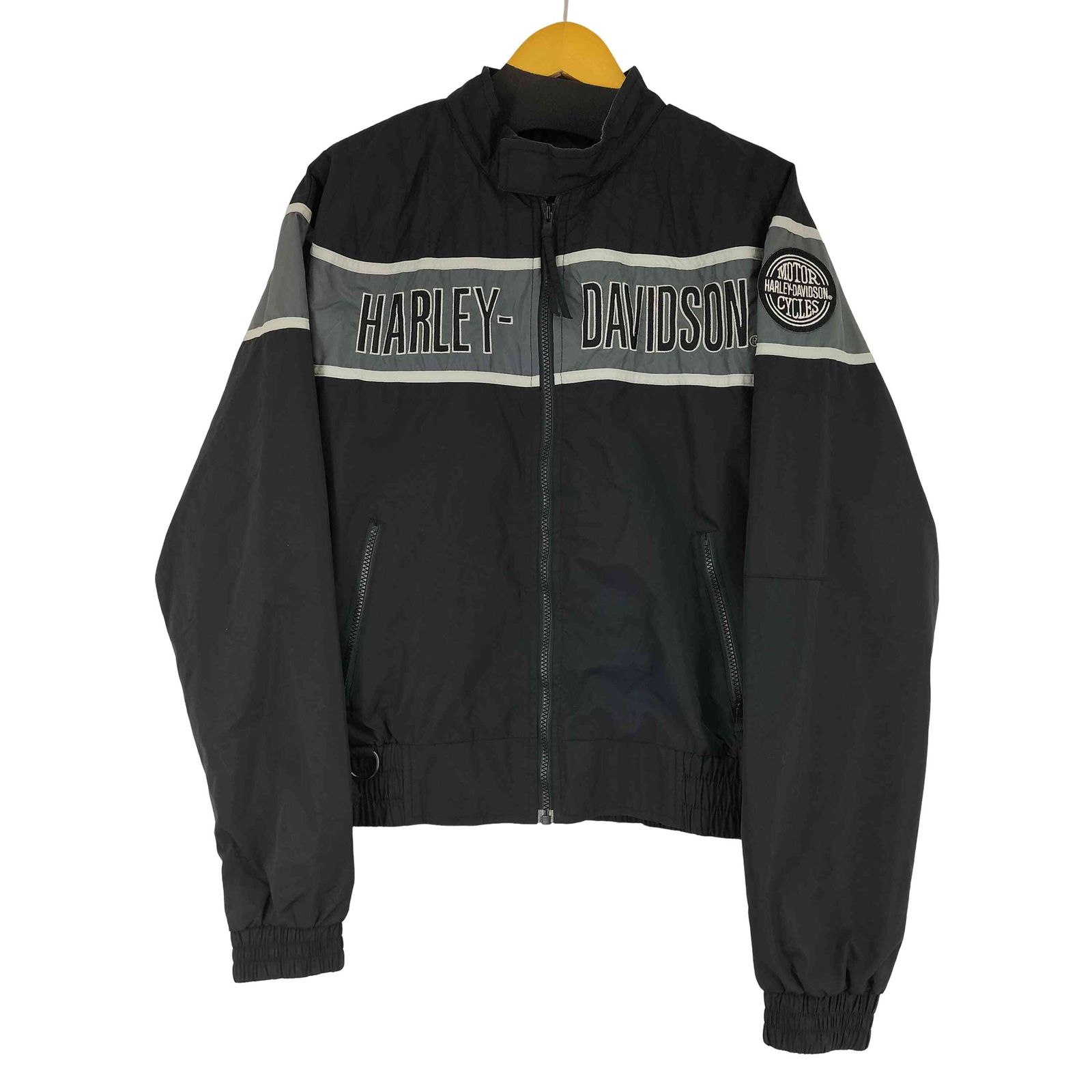 ハーレーダビッドソン HARLEY DAVIDSON MADE IN USA フロントロゴ ナイロンジャケット メンズ import L