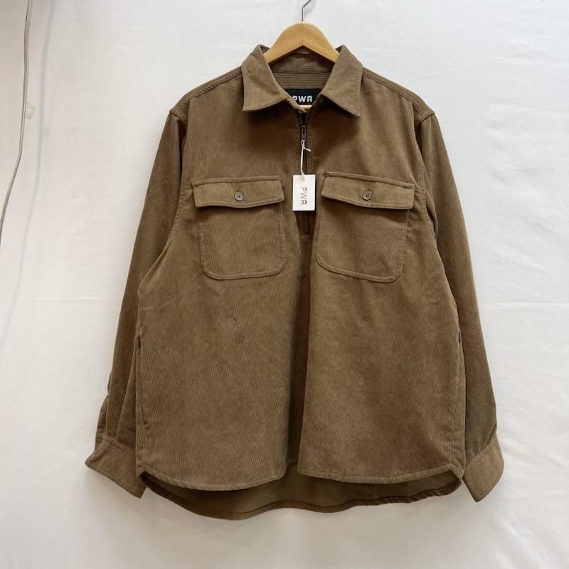 古着 PWA プア ハーフジップ プルオーバー コーデュロイ シャツ メンズ M ISItems 古着 50146471