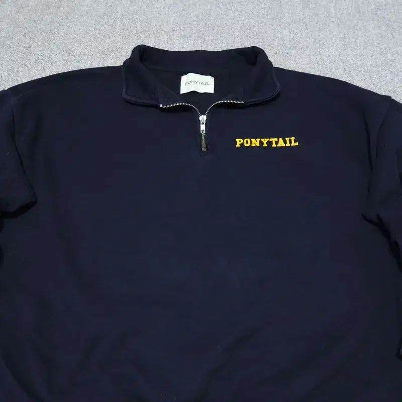 ONE SIZE FIT ALL ポニーテール ハーフジップ スウェット