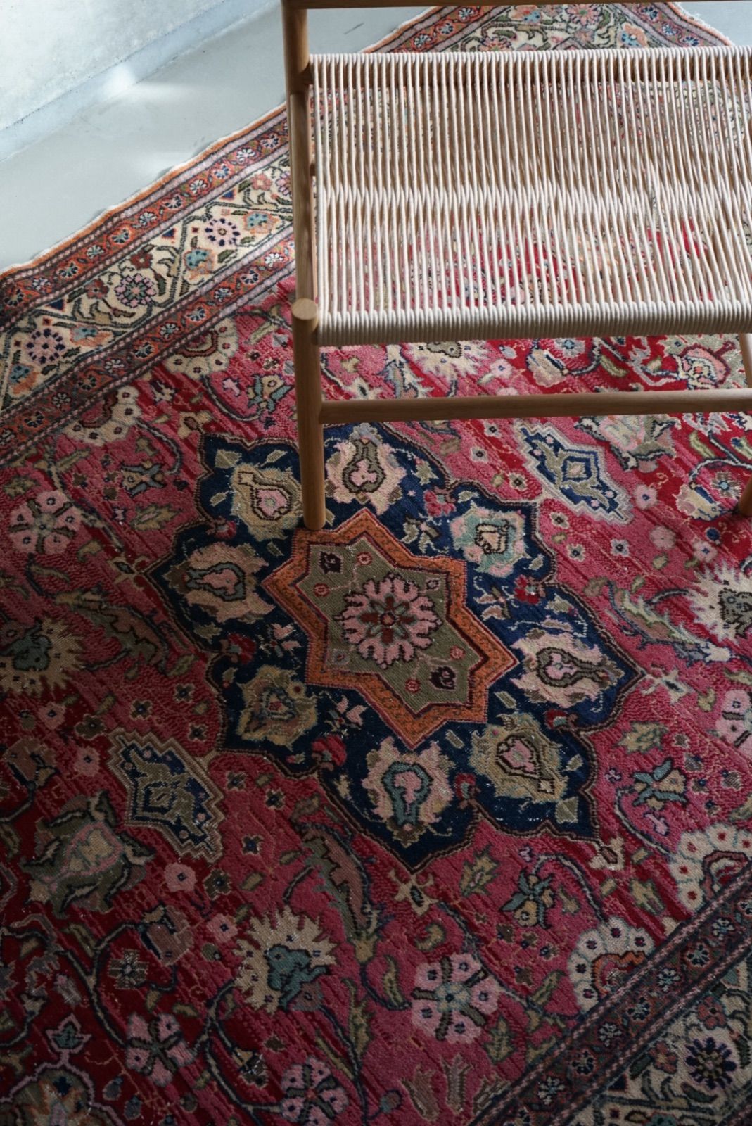 ヴィンテージラグ トルコ カイセリ ピンク 1950 1960年代 218 153 cm No TR 25192