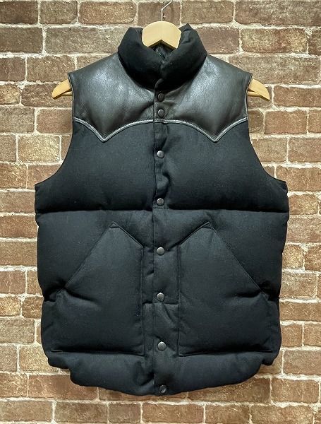 Rocky Mountain Featherbed ロッキーマウンテン フェザーベッド レザーヨーク ダウンベスト 450-462-03 牛革 ブラック _69