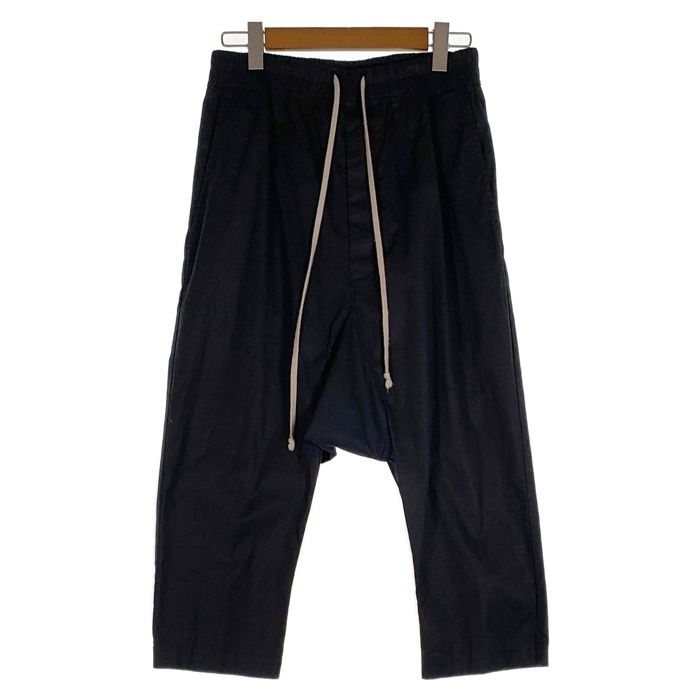 リックオウエンス【48】ドローストリング サルエルパンツ ブラック 21SS リックオウエンス【48】ドローストリング サルエルパンツ ブラック