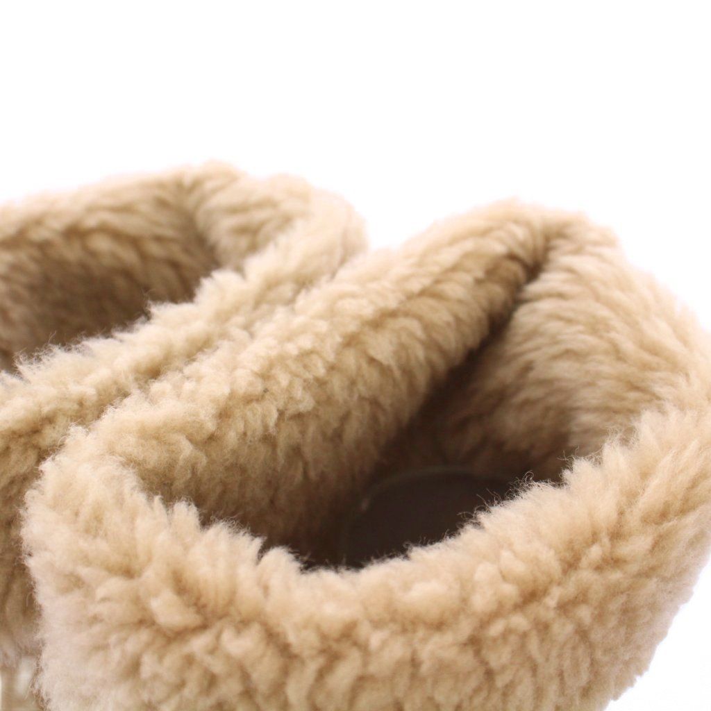  トッズ TOD S ムートンブーツ ロング 厚底 スエード ベージュ BB ブーツ 靴