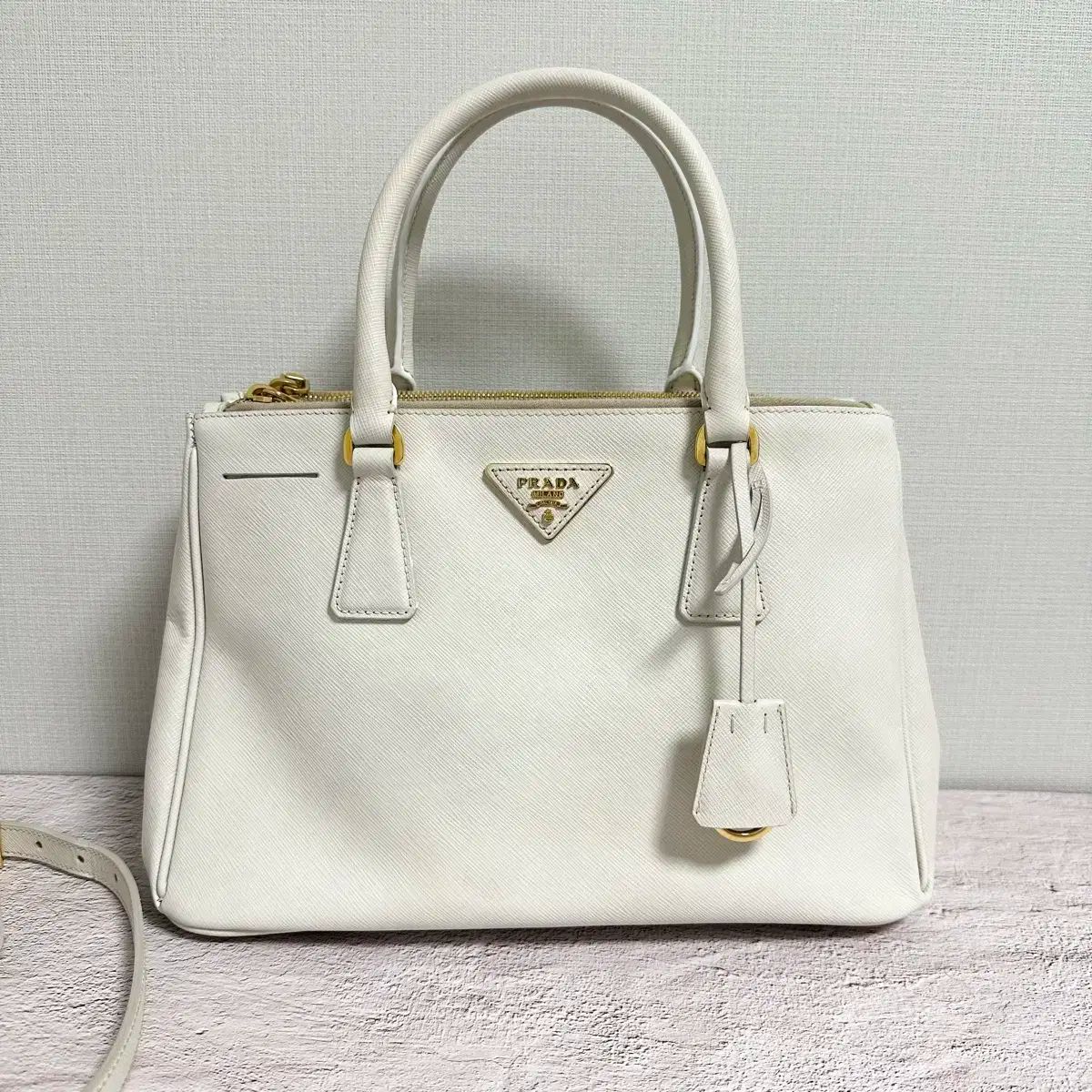 M プラダ サフィアーノ ギャレリア トートバッグ ショルダーバッグ