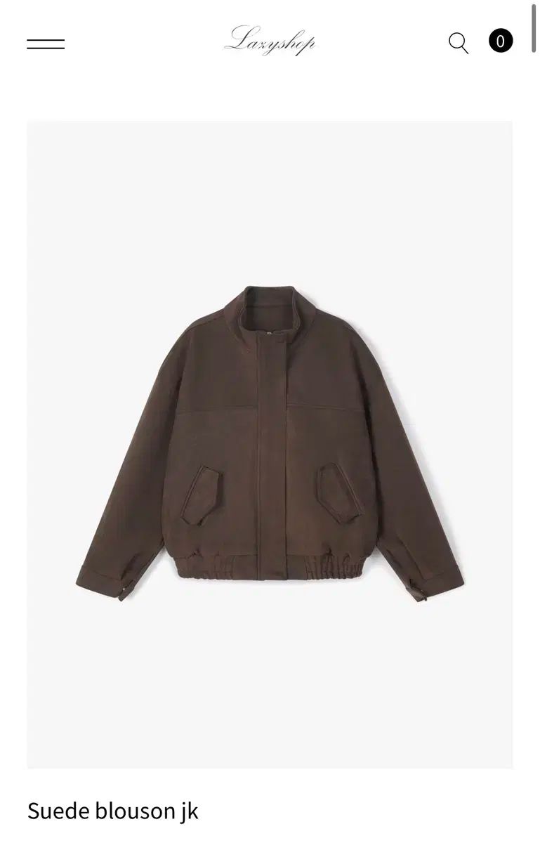 lazyshop スウェード ブルゾン ジャケット 短時間着用