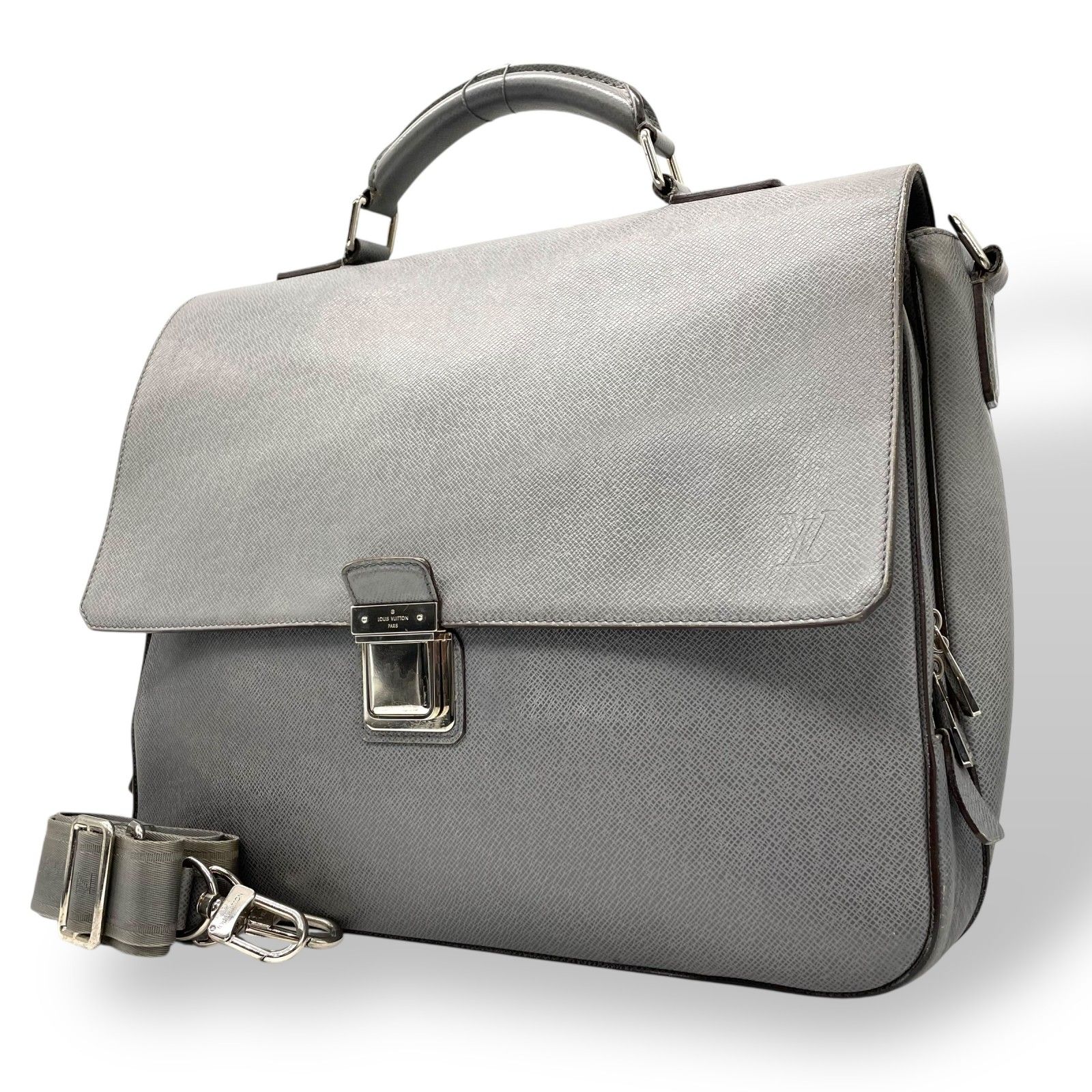LOUIS VUITTON ルイヴィトン タイガ レザー ヴァシリGM ビジネスバッグ 