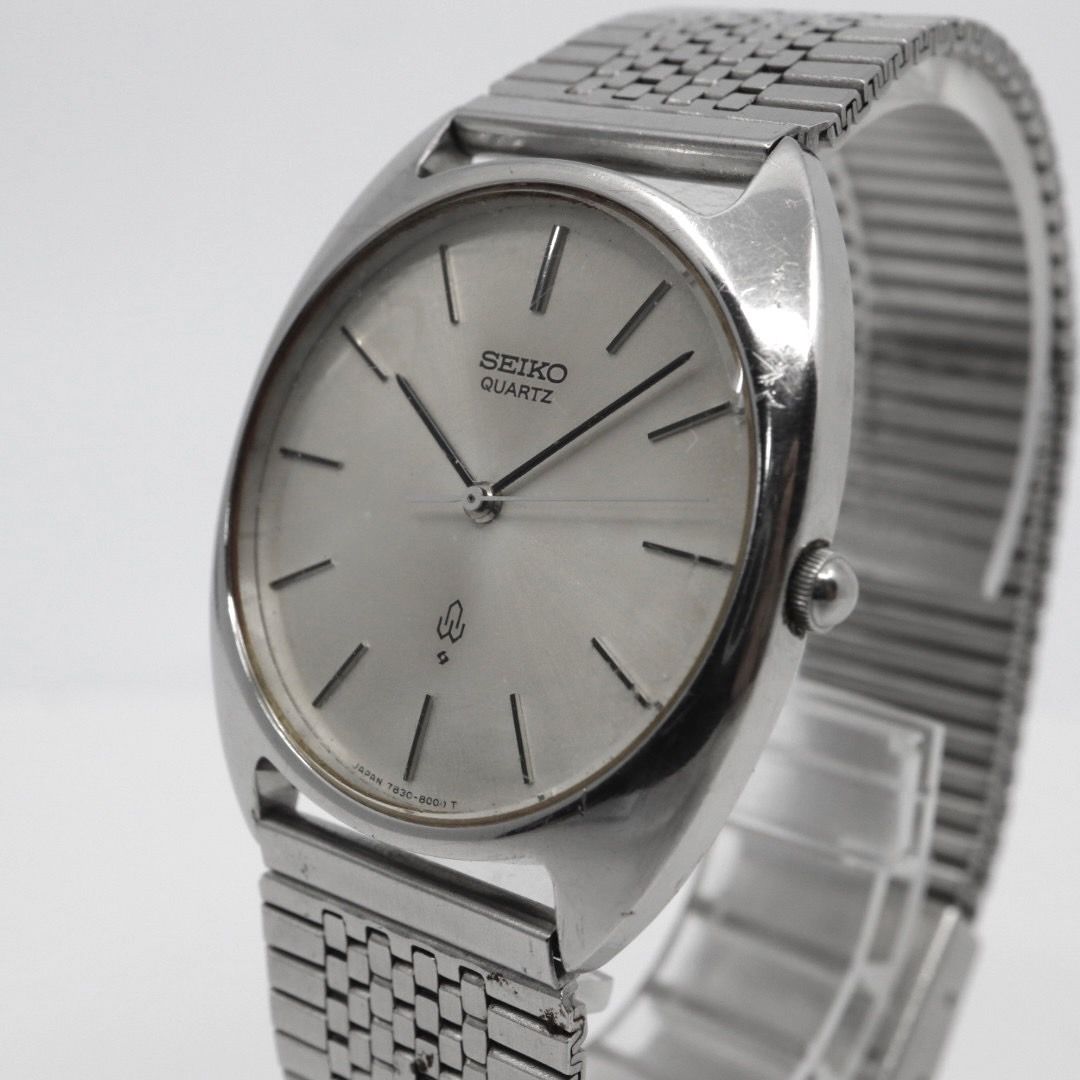 セイコー SEIKO シャリオ 腕時計 7830-8000 メンズ シルバー文字盤 