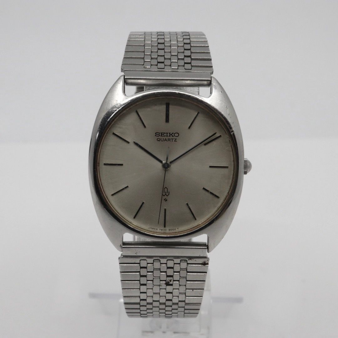 セイコー SEIKO シャリオ 腕時計 7830-8000 メンズ シルバー文字盤