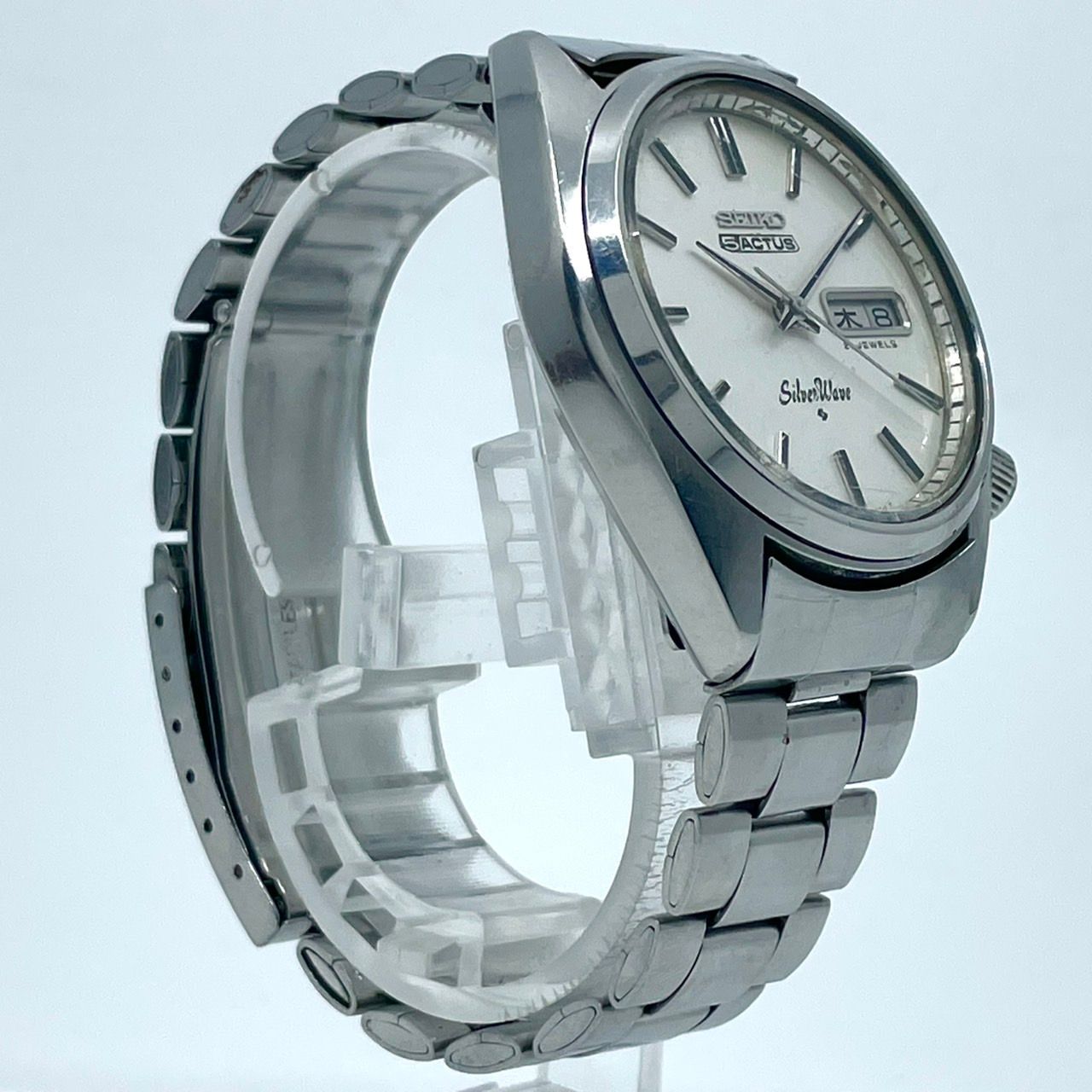 稼働品／ビンテージ】セイコー 5アクタス シルバーウェーブ 6306-8000