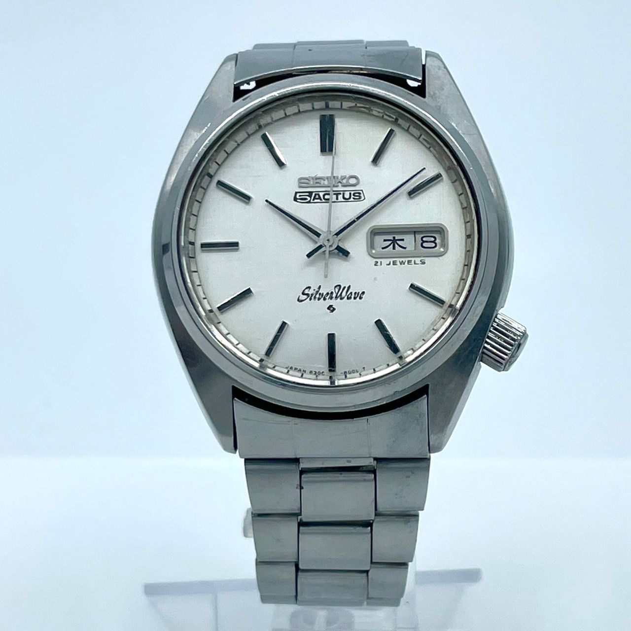 稼働品／ビンテージ】セイコー 5アクタス シルバーウェーブ 6306-8000