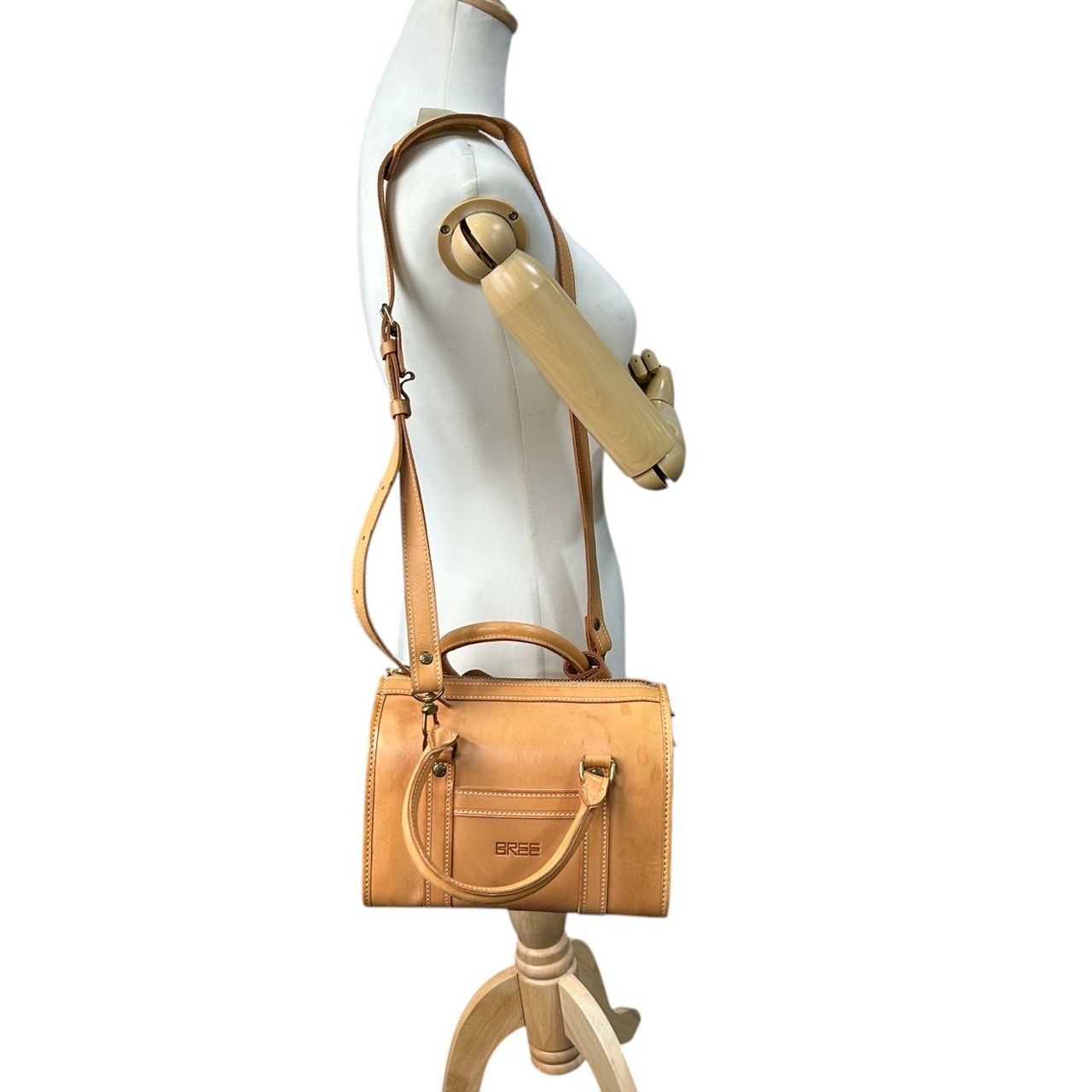 美品】BREE ブリー 2WAY ボストンバッグ ハンドバッグ ショルダー