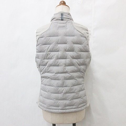 ブリーフィング BRIEFING ゴルフ スポーツウエア ベスト ダウンベスト ストレッチ ジップアップ スタンド グレー 白 ホワイト M