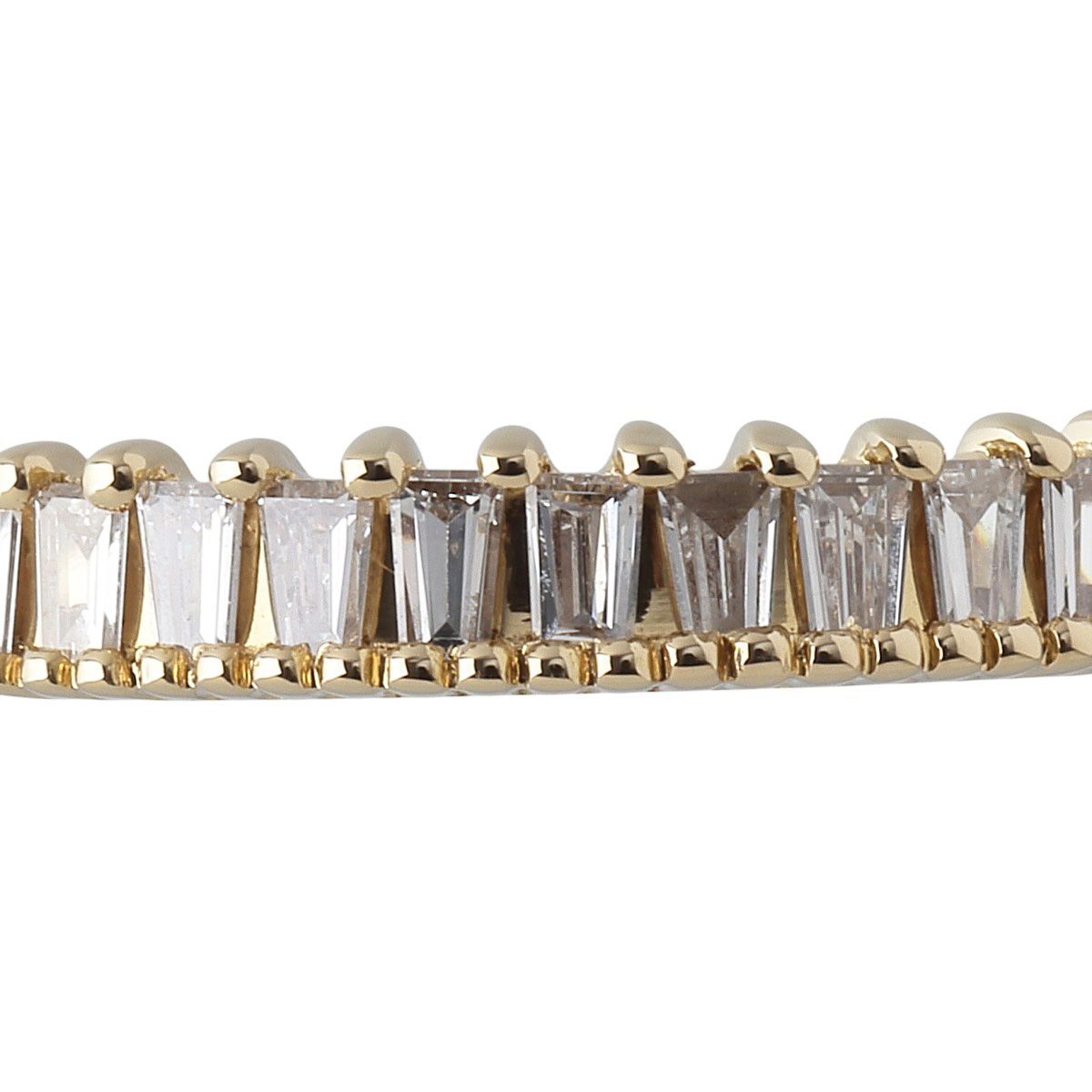 ベルシオラ ダイヤ リング ハーフエタニティ 0.30 ct 13号 K 18 YG ライン 仕上げ済 23739