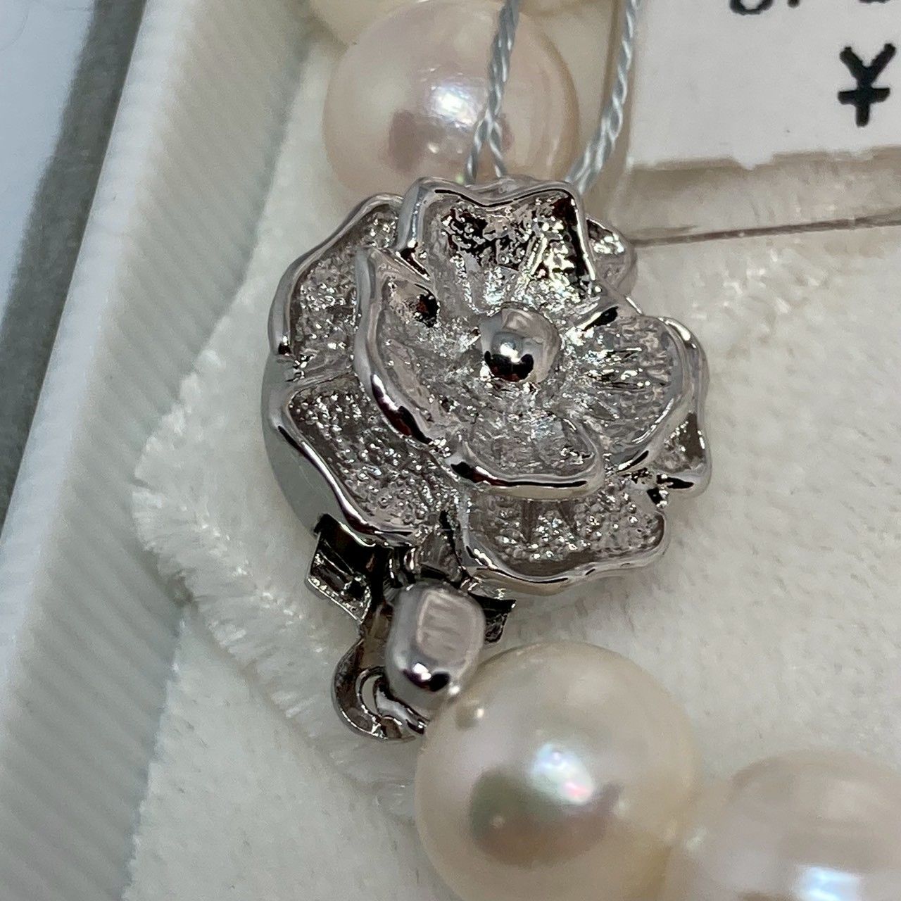 本真珠ネックレス シルバー刻印&K14WGイヤリングセット - メルカリ