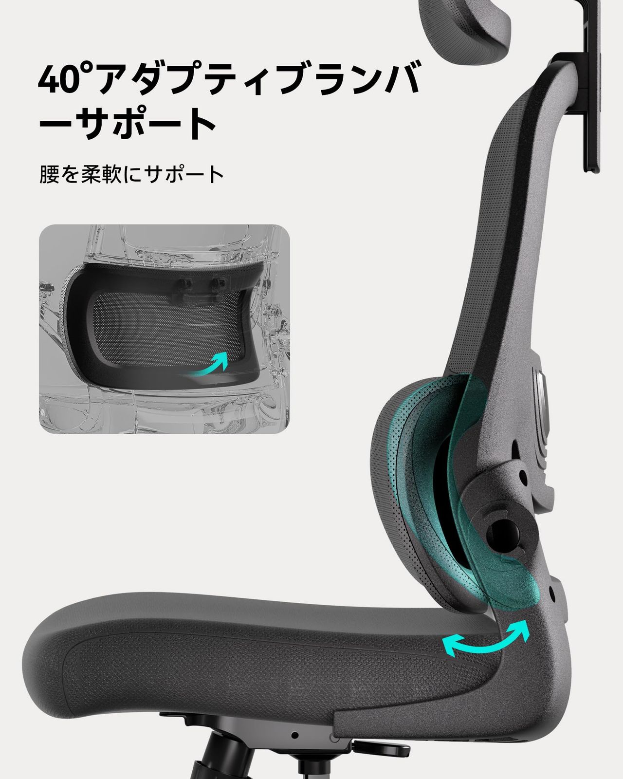  Hbada P1 椅子 オフィスチェア デスクチェア チェア イス パソコンチェア いす 跳ね上げ式アームレスト コンパクト ワークチェア ロッキング pcチェア 事務椅子 360度回転 座面昇降 強化ナイロン樹脂ベース メッシュチェア テレワーク 在宅 長時間ゲーム向け オフィスチェア ワークチェア 椅子 チェア