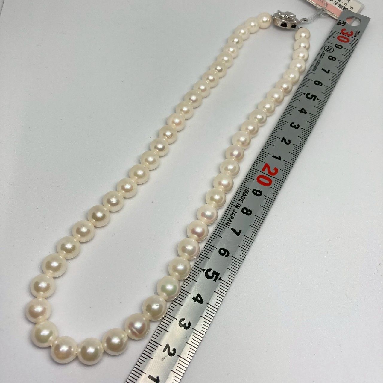 本真珠ネックレス シルバー刻印&K14WGイヤリングセット - メルカリ