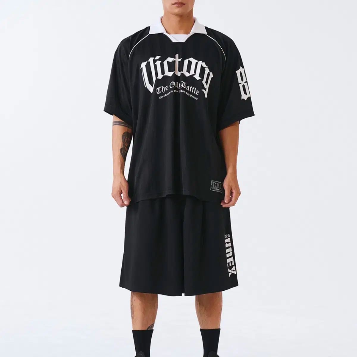 HDEX ヴィクトリー ストライプ ショート スリーブ Black