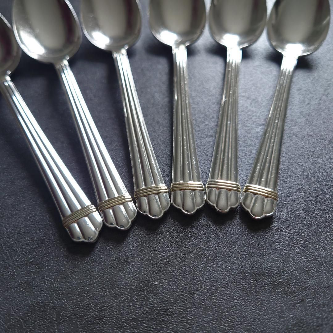 格安 希少 クリストフル アリアゴールドリング コーヒースプーン 6点