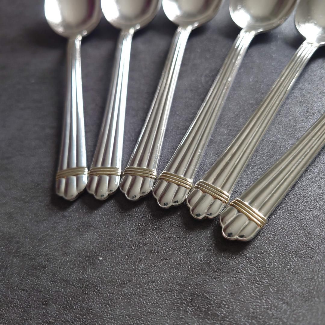 格安 希少 クリストフル アリアゴールドリング コーヒースプーン 6点