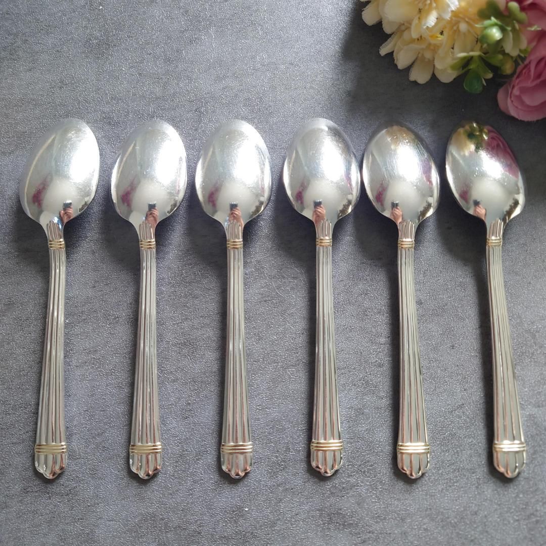 格安 希少 クリストフル アリアゴールドリング コーヒースプーン 6点