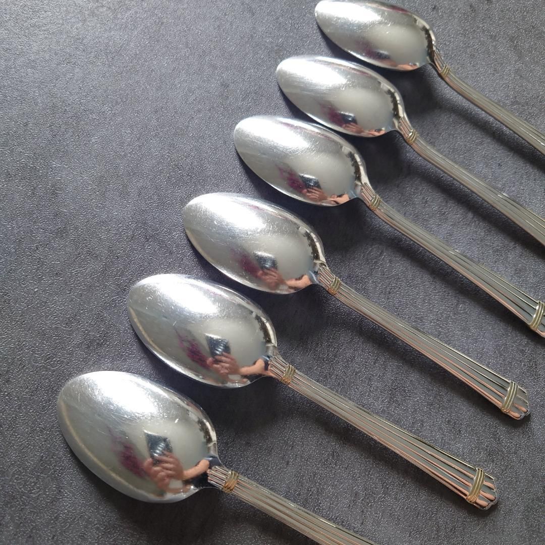 格安 希少 クリストフル アリアゴールドリング コーヒースプーン 6点