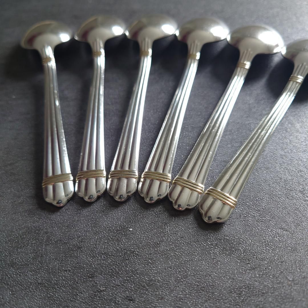 格安 希少 クリストフル アリアゴールドリング コーヒースプーン 6点