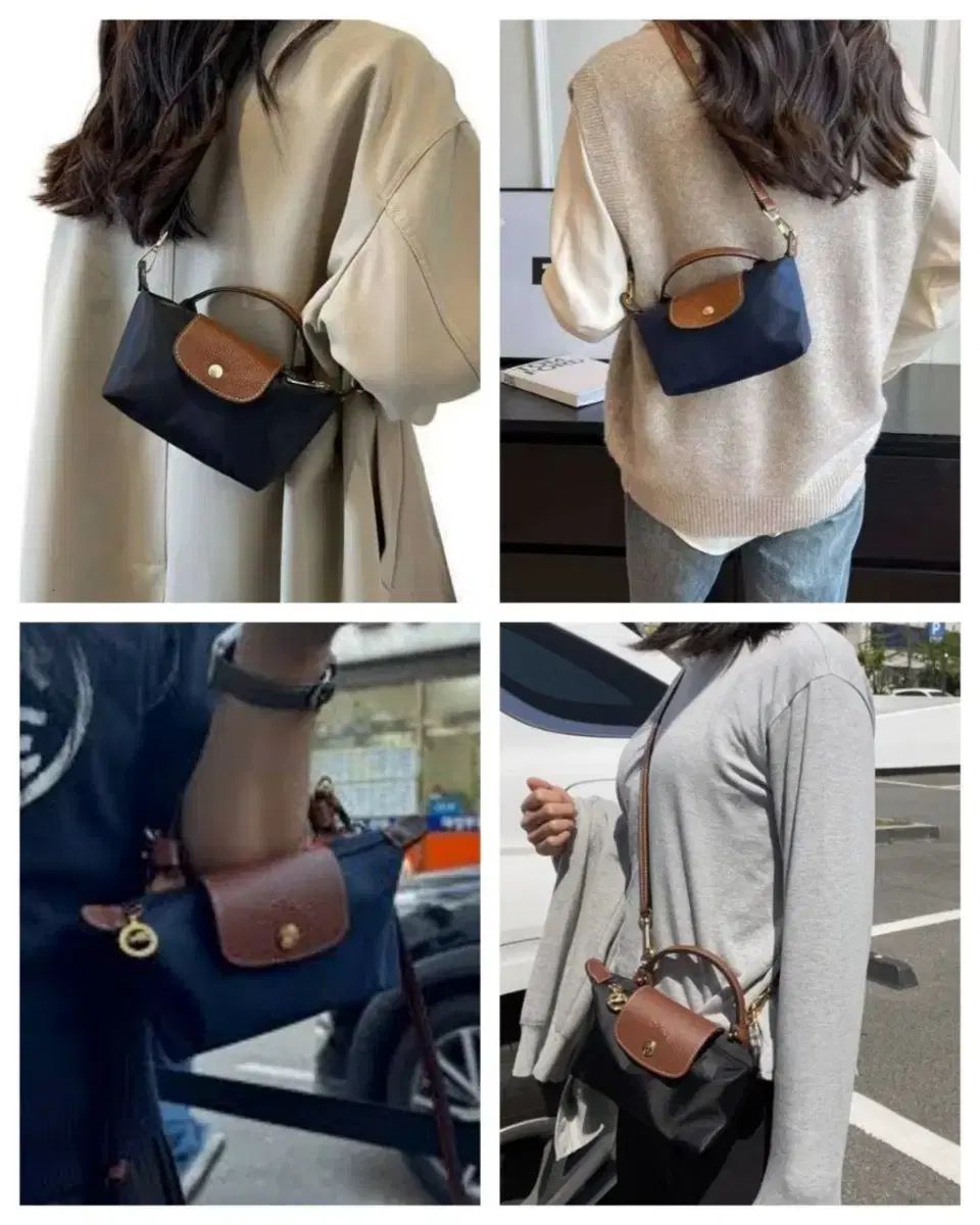 ロンシャン ミニ ポーチバッグ クロス紐