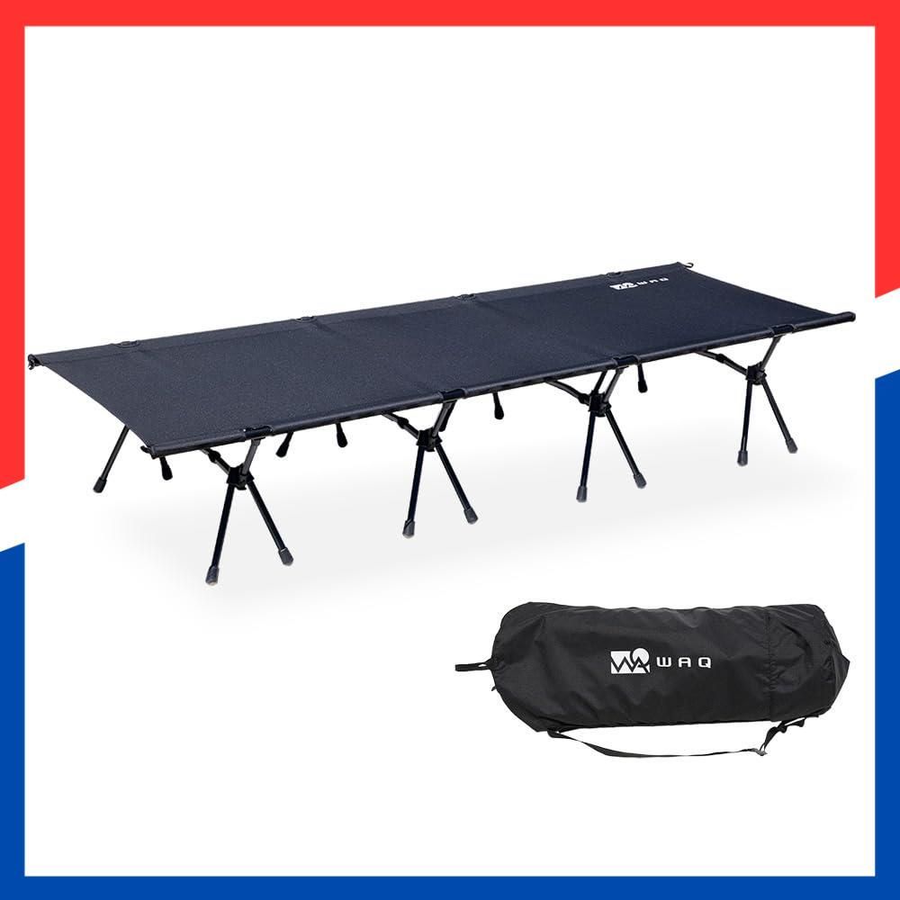 商品 2WAYワイドコット COT コット キャンプ用コット WIDE キャンプベッド 2WAY 幅広ハイロー 折りたたみ WAQ 幅80cm