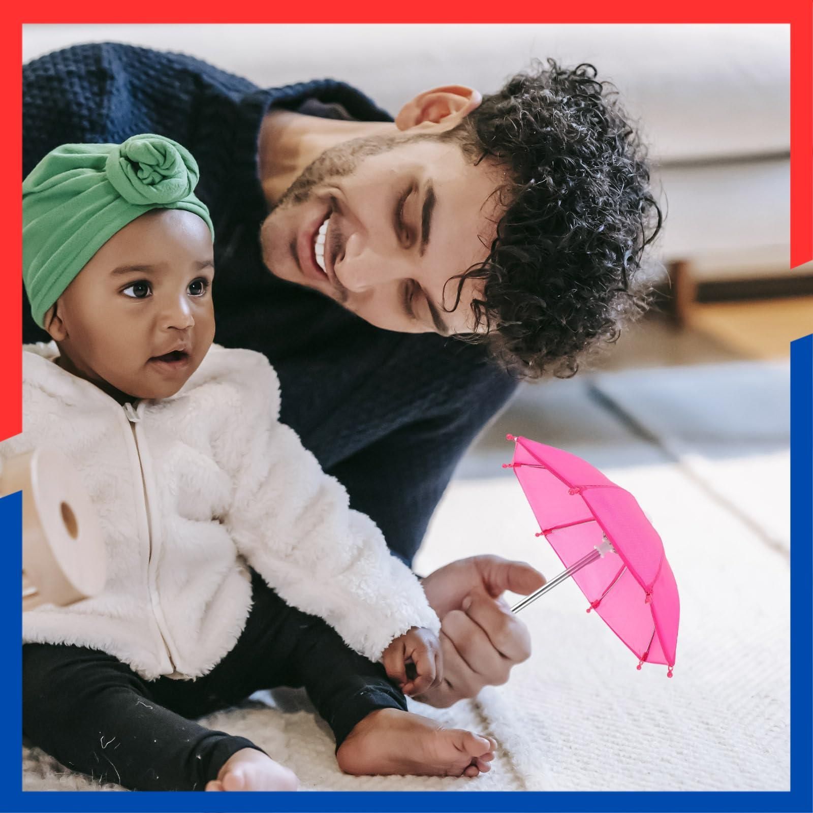 在庫処分】ledmomo 5個 ミニチュア 傘 卓上 傘 装飾 にんぎょう 26cm 盆栽