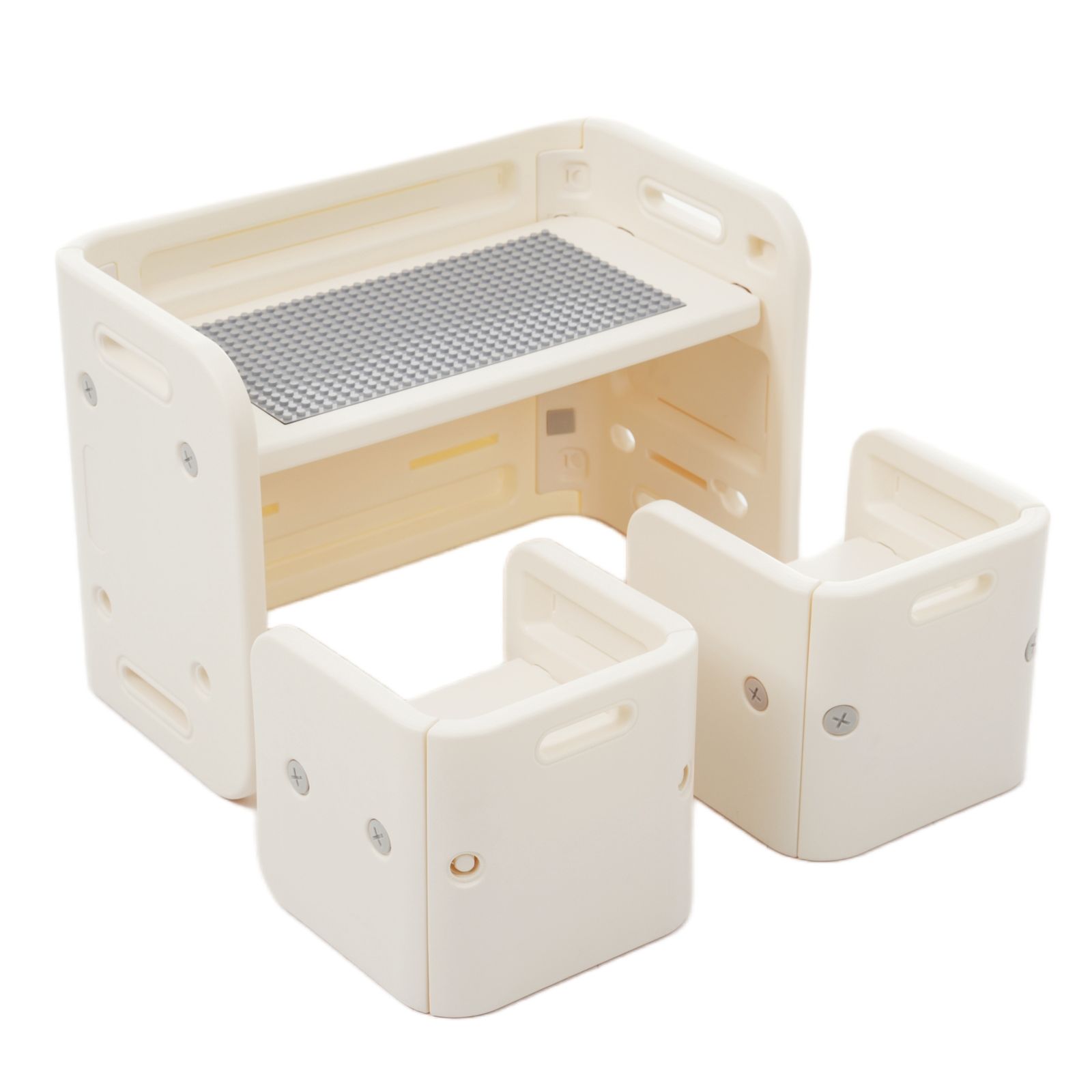 デスク-チェア3点セット ブロック基礎板＆白板付き 子供用テーブル 子供机 テーブルセット 学習デスク 机 幼児机 キッズテーブル 子供チェア キッズデスク プレゼント