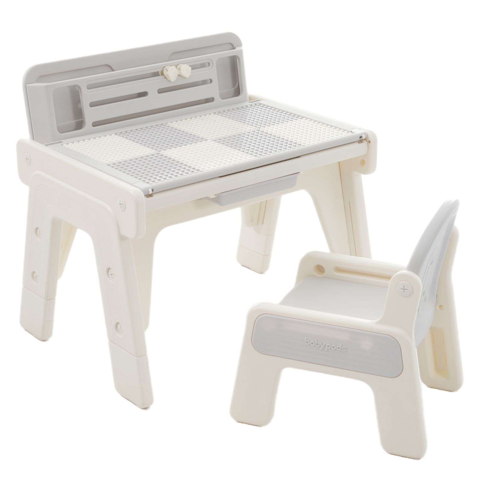 キッズデスク チェアセット 4 way お絵描き机 ブロックデスク 高さ調整 天板角度調整 ブロックテーブル ホワイトボード付き 子供机セット キッズチェア プレゼント 子供用デスク 子供テーブル 子供机 学習机 キッズテーブル チェア セット 多機