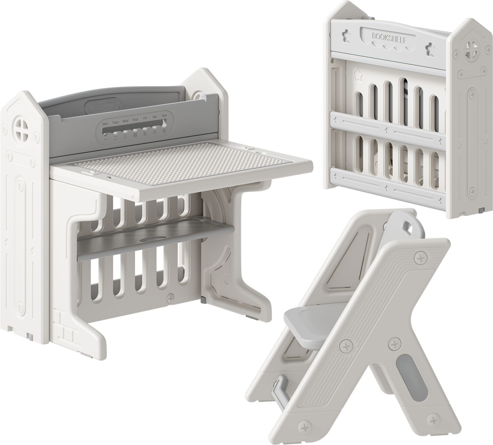 折りたたみキッズデスク チェア セット 省スペース お絵描きデスク 棚付き キッズテーブル ミニテーブル 子供用 学習色机セット 勉強机 学習デスク お絵かきボード テーブル