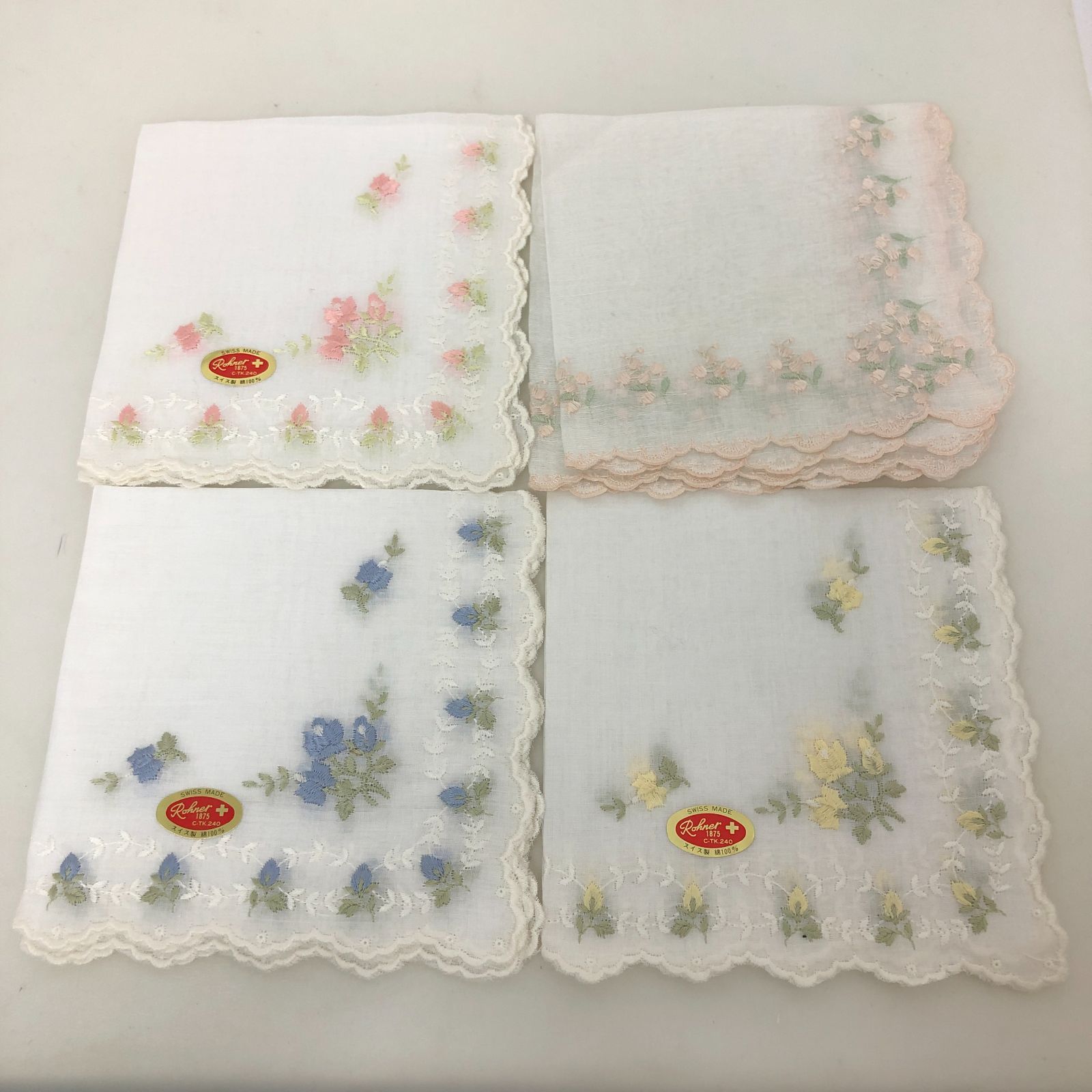  Rolner GRES ほか スイス製ハンカチ セット SG 10-8530 ハンカチ 小物