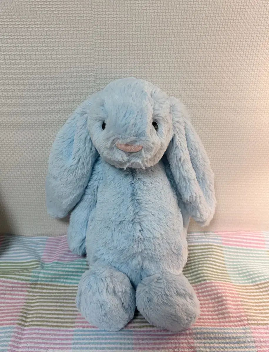 廃盤 JELLYCAT ジェリーキャット コットンキャンディ ブルー バニー M ぬいぐるみ